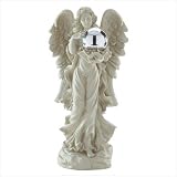 Angel With Gazing Ball, Statues & Yard Art, Outdoor D&233;cor, Home & Garden (1 Each)