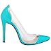 Wotefusi Women Clear Club Sexy Shoes Pumps Thin High Heel 11CM