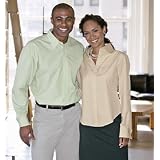 Wrinkle-Free Blended 80 Singles Poplin Long Sleeve Shirt at Bill Blass