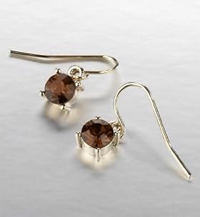 Click image to zoom Gold Plated Crystal Drop Earrings