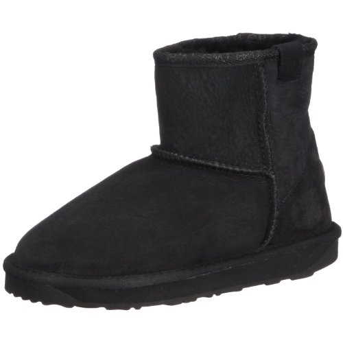 Emu Stinger Mini Damen Lammfell Schwarz Neu Stiefel