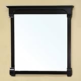 IMAGE OF 42 Inch Traditional Solid Wood Frame Mirror (Espresso) (41.5