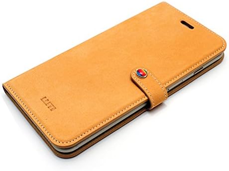 LIM's Premium Leather Slim Fit Edition Premium Leather Diary Cover Case [Nubuck] for Apple iPhone 6 Plus (5.5")