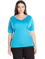 Kanu Surf Women's Plus-Size Solid Upf 50+ Swim Shirt Rashguard