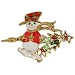 Frosty The Snowman Brooch Pin