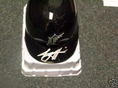 Jeremy Hermida Florida Marlins Signed Mini Helmet - Autographed MLB Helmets and Hats
