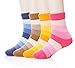 SDBING 4 Pack Winter Warm Unisex Children Stripes Cotton Socks 3-5,6-8,9-12 Year old