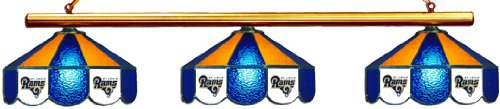 St. Louis Rams Pool Table Light - Stained Glass Shades