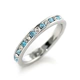 Jewelry - Aquamarine Swarovski Eternity Ring