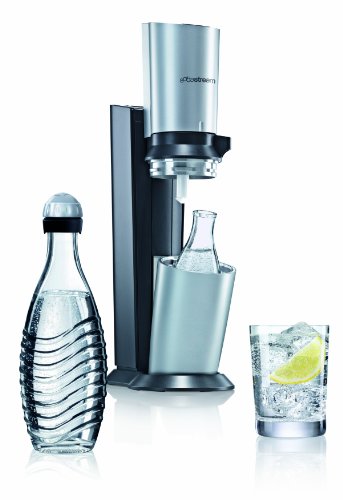 SodaStream 1016512491 Crystal Wassersprudler titan-silber, inkl.: 1 x Alu-Zylinder 60 L und 1 x 0,6 L Glaskaraffe SodaStream 1016512491 Crystal Wassersprudler titan-silber, inkl.: 1 x Alu-Zylinder 60 L und 1 x 0,6 L Glaskaraffe