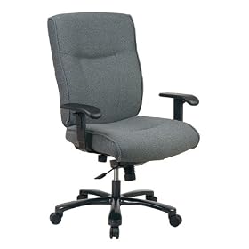 Office Star Big & Tall Executive Chair - Gray Fabric