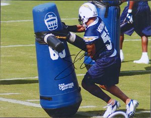 Shawne Merriman Signed San Diego Chargers 8x10 Photo