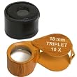 10X Loupe Tiger's Eye Gemstone 18mm Gem Diamond Tool