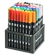 Tombow Dual Brush Pen 96 Color Set in Desk Stand