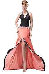 Sexy Halter Satin 2015 Lace Beaded Evening Dress/Pageant Dress/Prom Dress/Party Dress 