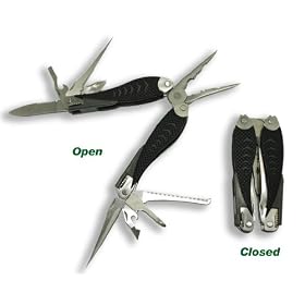Delk 41151 Complete Angler's Tool Kit with Nylon Carry Case, Silver