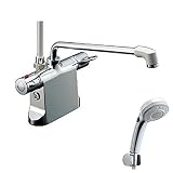 LIXIL(リクシル) INAX 浴室用 台付 サーモスタット付シャワーバス水栓 エコフルスイッチ多機能シャワー BF-B646TSBW(300)-A100