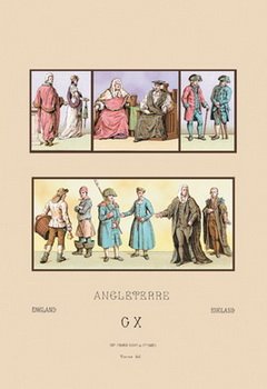 England - Dignitaries of Chelsea and Greenwich - 12x18 Art Poster by Auguste Racinet