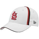New Era St Louis Cardinals White Action Stripes Adjustable Hat