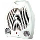 2kw Upright Fan Heater - White