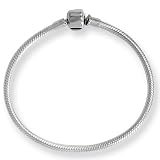 Artisan Snake Bracelet in Silver for 4mm Charms