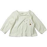 《H28年秋冬物》(日本製) Pample Mousse(パンプルムース) ブライトムースジャガードりす刺繍付オーバーブラウス 95cm/IV NO.DP-63211