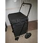 Jumbo Shopping Cart With Matching Liner - Black /Cart Size: 41.75"h x 24"w x 21"d