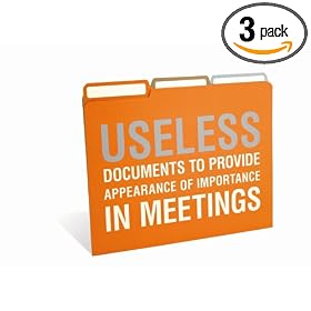 Knock Knock Fun File Folders: Usless Documents, Paper To Shuffle Endlessly, And Stuff To Hide (2 Each) (Pack of 3)