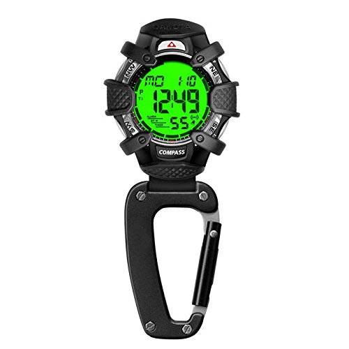 Dakota Watch Company Electronic Compass Clip Watch Alarm & Stopwatch