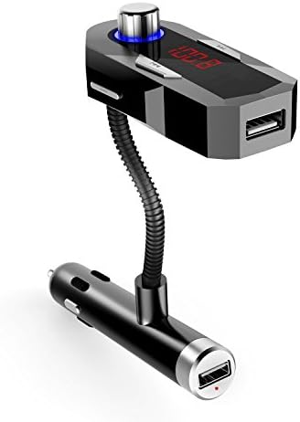 Bluetooth FM Transmitter, Bluetooth Transmitter, Fm Transmitter for Car With USB Car Charger,For iPhone,Android phone,Other Devices