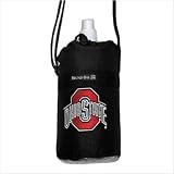 OSU Logo Ohio State Buckeyes Water Bottle Holder and Bottle Sport Fitness Workout Gifts and Gift Ideas For Man Men Him Her Women Ladies Runners Joggers Sports OFFICIAL NCAA MERCHANDISE Waterbottle