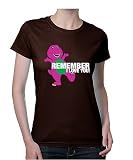 Barney - Remember, I Love You! - Dark Chocolate Womens Basic Cotton
Tee - Extra Small