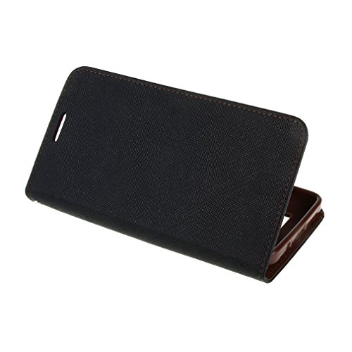 Asus Zenfone 5 Case , TUTUWEN Fashion Deluxe Dual-Use PU Leather Stand Case Flip Magnetic Wallet Style Closure Cover for Asus Zenfone 5 Black