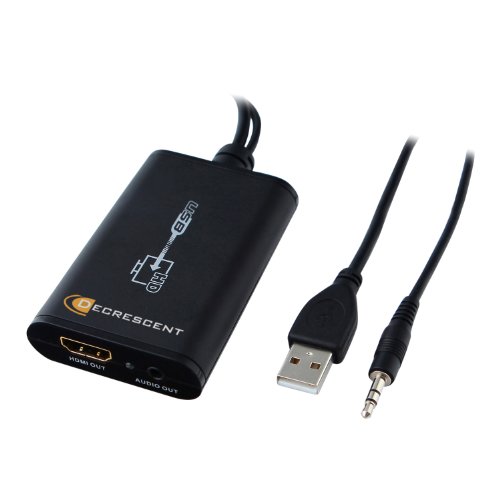 Decrescent Premium USB 2.0 to HDMI Converter Cable with Audio (Supports Windows Vista, XP, Windows 7 and Apple MAC OS)