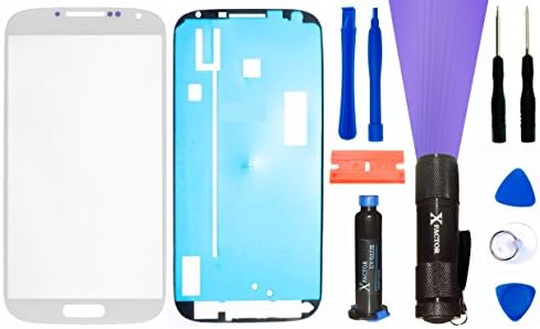 Xfactor S4 Samsung Galaxy Screen Replacement KIT•LOCA•UV BLACK LIGHT (digitizer not included) (White)