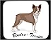 boston_terrier19boston terrier - Decorated Mouse Pad with dark dog terrier boston