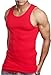 ToBeInStyle Men's Single A-Shirt Tank Top Muscle Shirt - Medium - Red