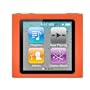 Premium Orange Soft Silicon Gel Skin Case Cover for the Apple iPod Nano 6 Gen, 6th Generation