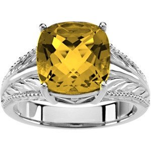 14K Yellow Gold Citrine Ring