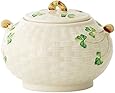 Belleek Group 0019 Shamrock Sugar Bowl, 4-Inch, White