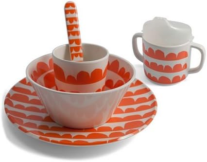 Lotta Jansdotter 5 Piece Mealtime Set- Orange