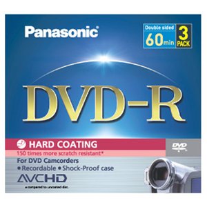Panasonic LM-RF60V3 8CM DVD-R Double Sided Disc (60 minutes, 3 Pack)