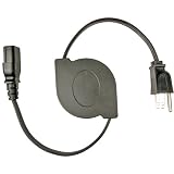 Cables Unlimited ZIP-PWR-PC1 Retractable 3 Prong PC Power Cord