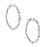 41tyWuq5AQL. SL160  35mm Round 4 prong Diamond Hoop Earrings 2.23ct