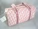 Dior Handbags (Pink/White) CPD44216 Coated Canvas Trotter Small Duffle Bag