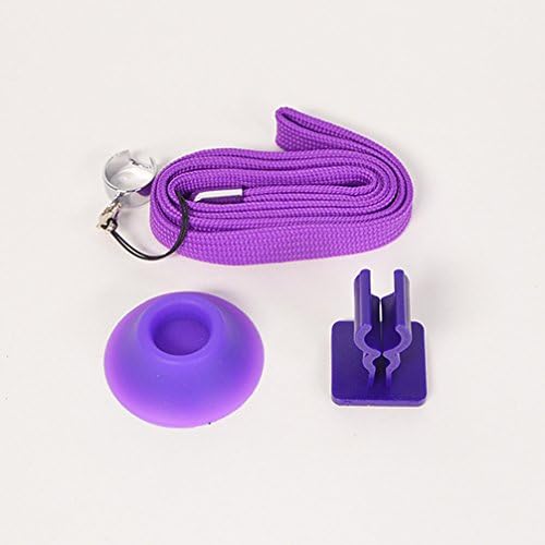 Ecig Vaporizer Ego Vape Accessory 3 Pack Combo - Car Clip Holder / Neck Lanyard Sling / Silicone Desk Stand - Purple