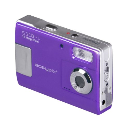 Easypix S318-L Digitalkamera (3 Megapixel, 8-fach digitaler Zoom,3,75 cm (1,5 Zoll) Display) lila