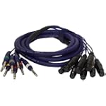 Pyle-Pro PPSN812 - 9 Ft. 8 Channel XLR Female to Unbalanced 1/4'' Male Snake Cable