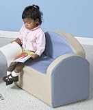 SAND/DUTCH BLUE LOVE SEAT