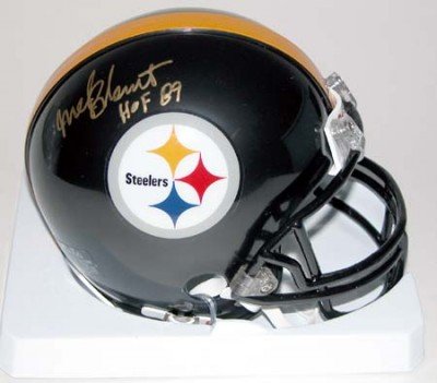 Mel Blount Autographed/Hand Signed Pittsburgh Steelers Mini Helmet with HOF 89 Inscription